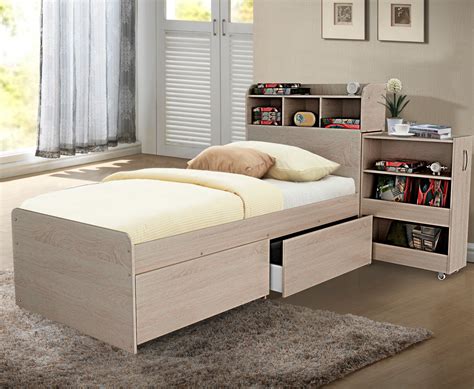 metal single box bed|single bed with drawer storage.